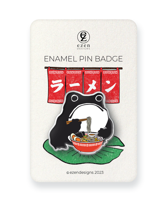 RAMEN EZEN FROG: Enamel pin badges