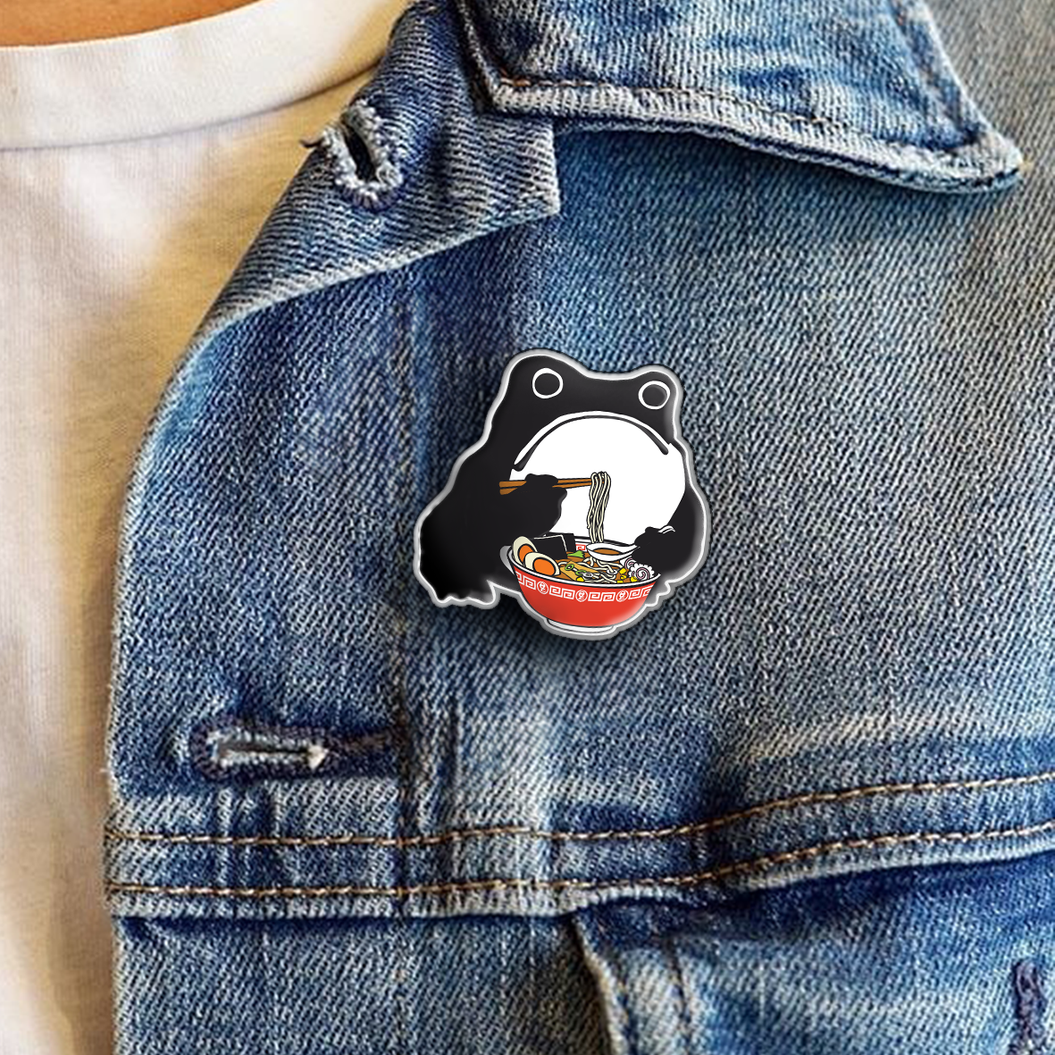 RAMEN EZEN FROG: Enamel pin badges
