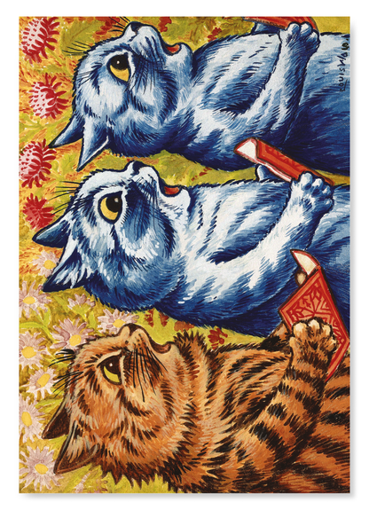THREE CATS SINGING: Bespoke Art Print