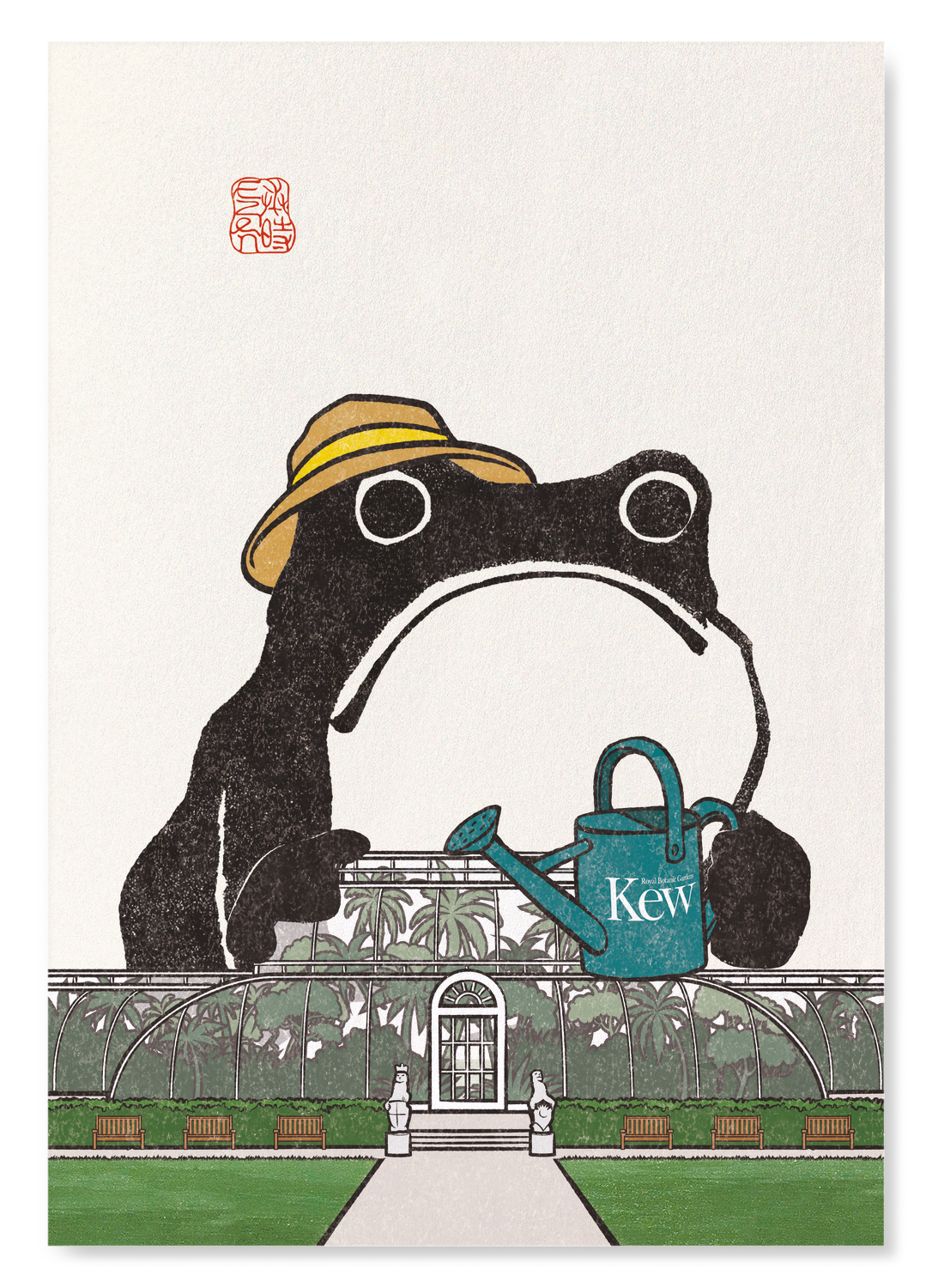 KEW GARDENS PALM HOUSE EZEN FROG: Art Print