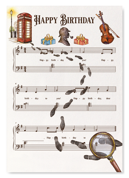 SHERLOCK HOLMES BIRTHDAY: Bespoke Art Print
