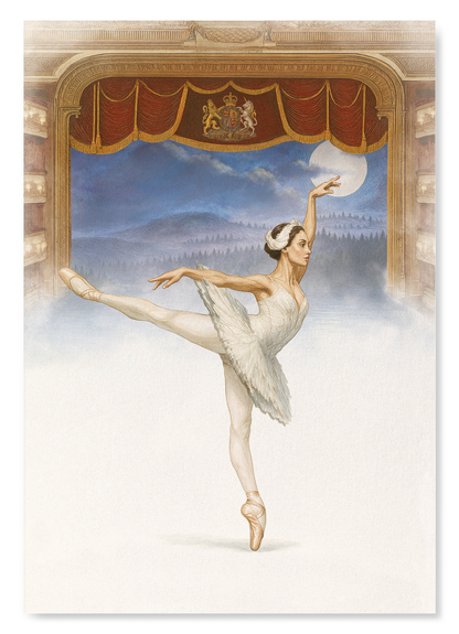 ROYAL BALLET & OPERA - ODETTE FROM SWAN LAKE: Bespoke Art Print