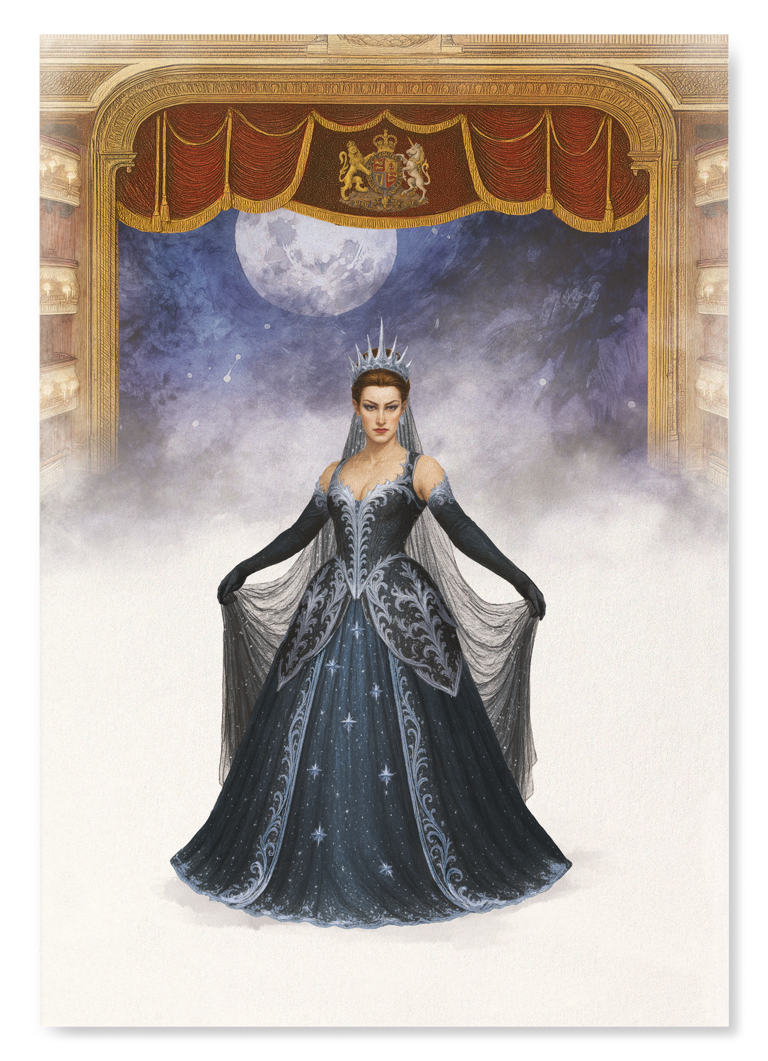 ROYAL BALLET & OPERA - QUEEN OF THE NIGHT: Painting Art Print