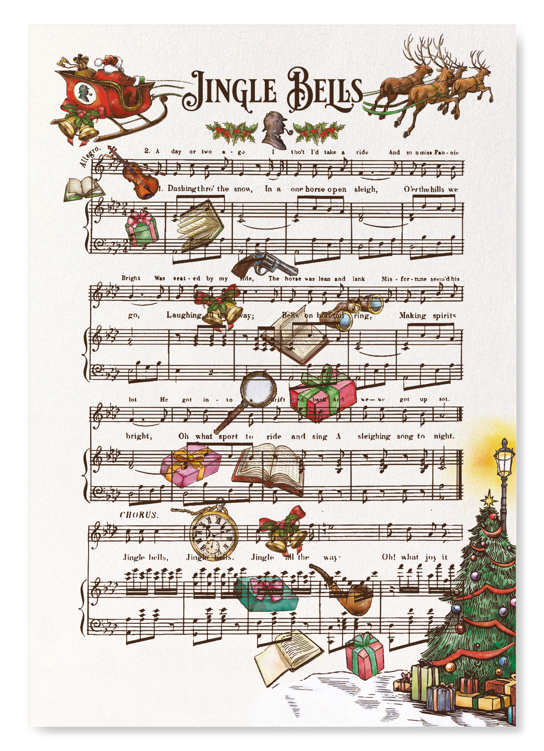SHERLOCK HOLMES CHRISTMAS GIFTS: Bespoke Art Print