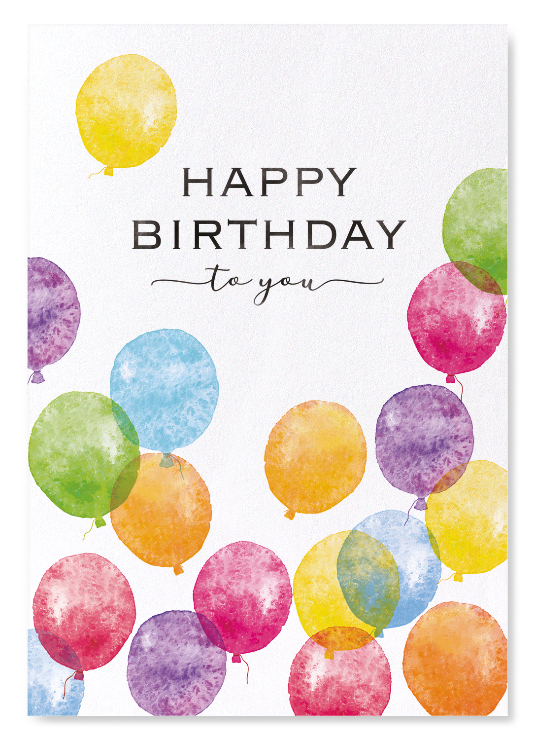 COLOURFUL BIRTHDAY BALLOONS: Watercolour Art Print