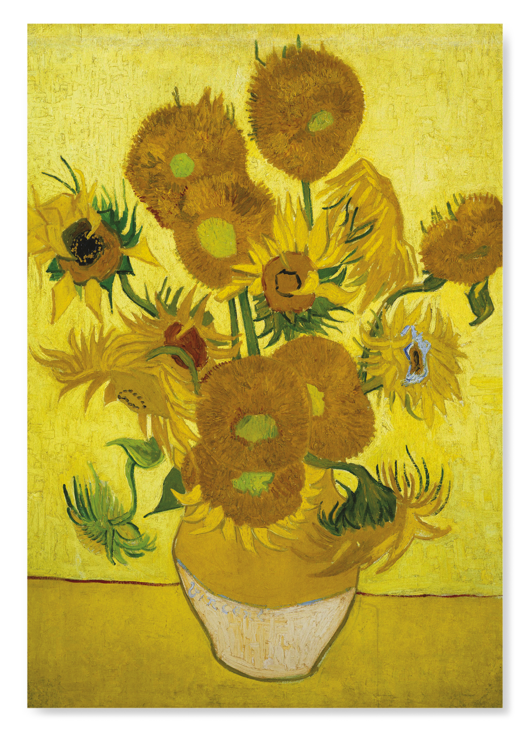 SUNFLOWERS BY VAN GOGH: Painting Art Print