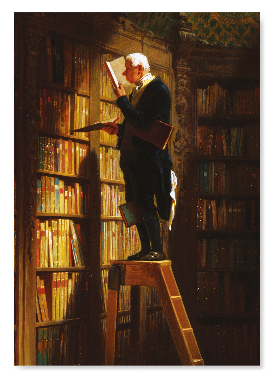 BOOKWORM (C.1850): Painting Art Print