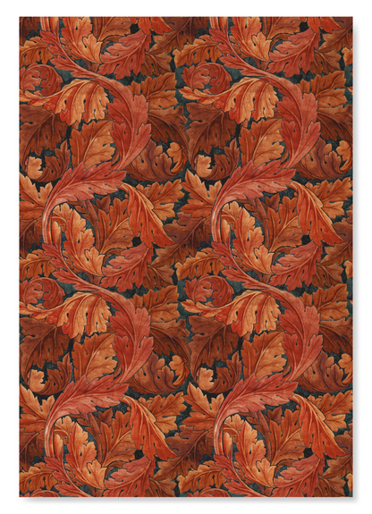 ACANTHUS (RED): Pattern Art Print