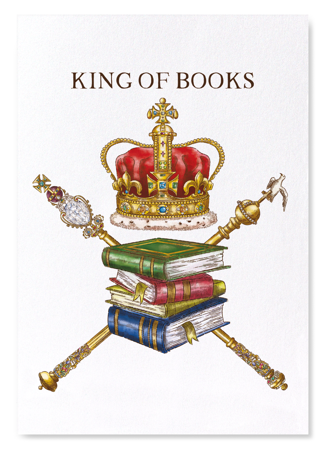 KING OF BOOKS: Victorian Art Print