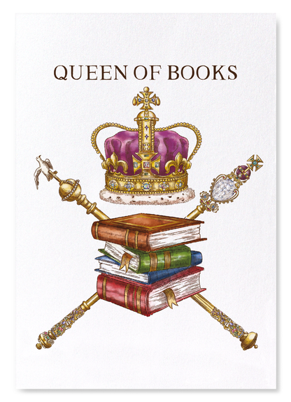 QUEEN OF BOOKS: Victorian Art Print