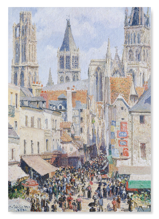 GROCERY STREET, ROUEN (1898): Painting Art Print