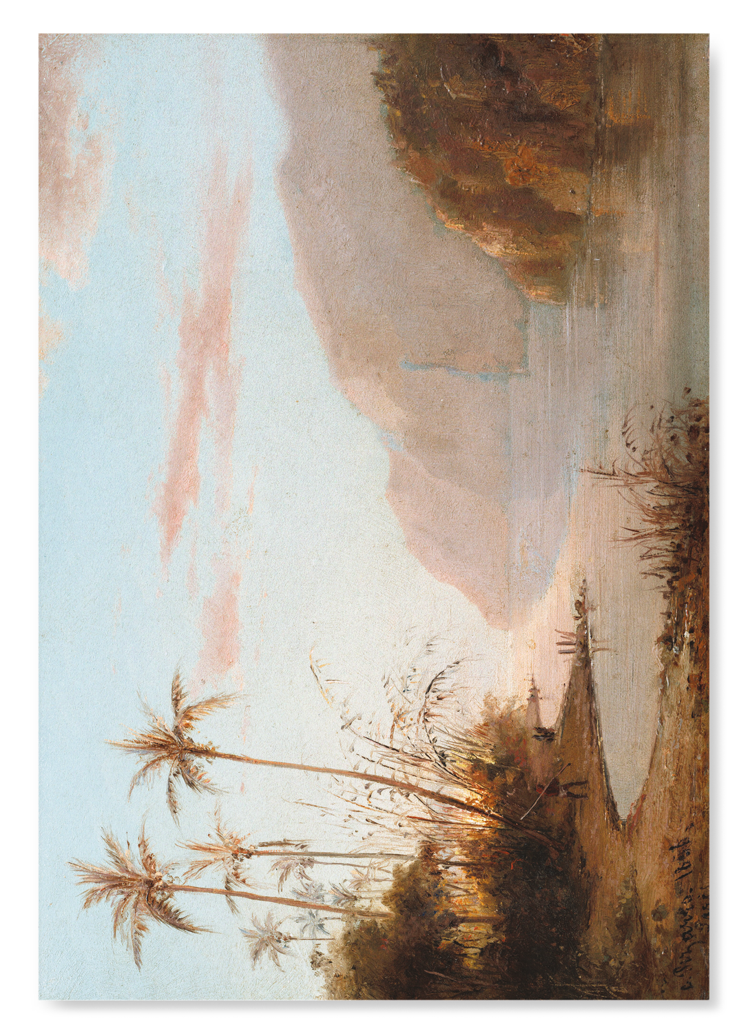 A CREEK IN ST. THOMAS (1856): Painting Art Print