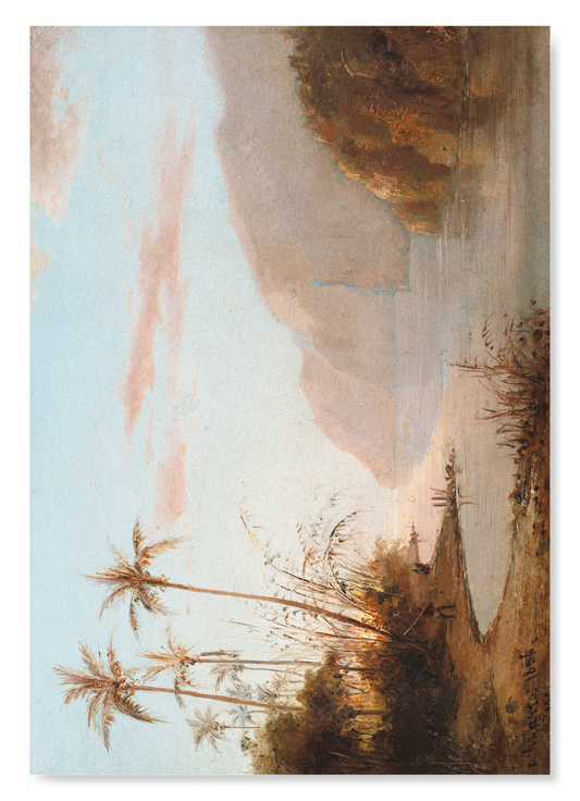 A CREEK IN ST. THOMAS (1856): Painting Art Print