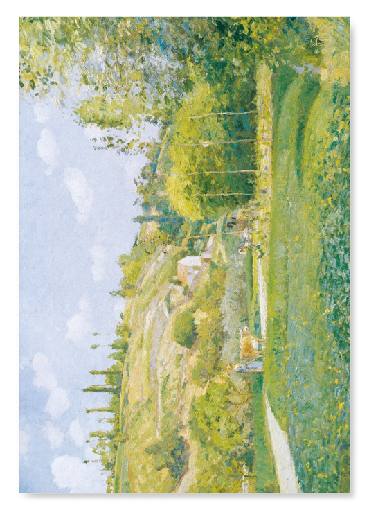 A COWHERD AT VALHERMEIL, AUVERS-SUR-OISE (1874): Painting Art Print