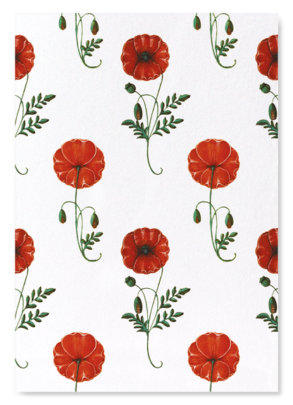 RED POPPIES (C.1520): Pattern Art Print