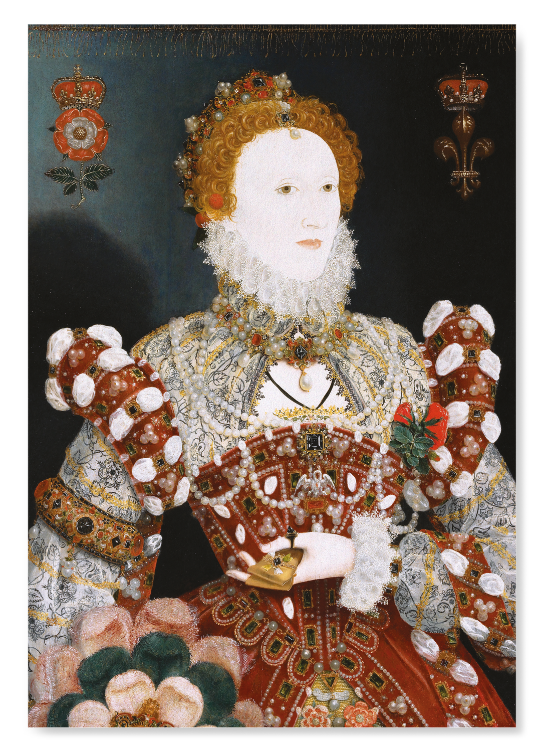 PORTRAIT OF QUEEN ELIZABETH I (1573): Painting Art Print
