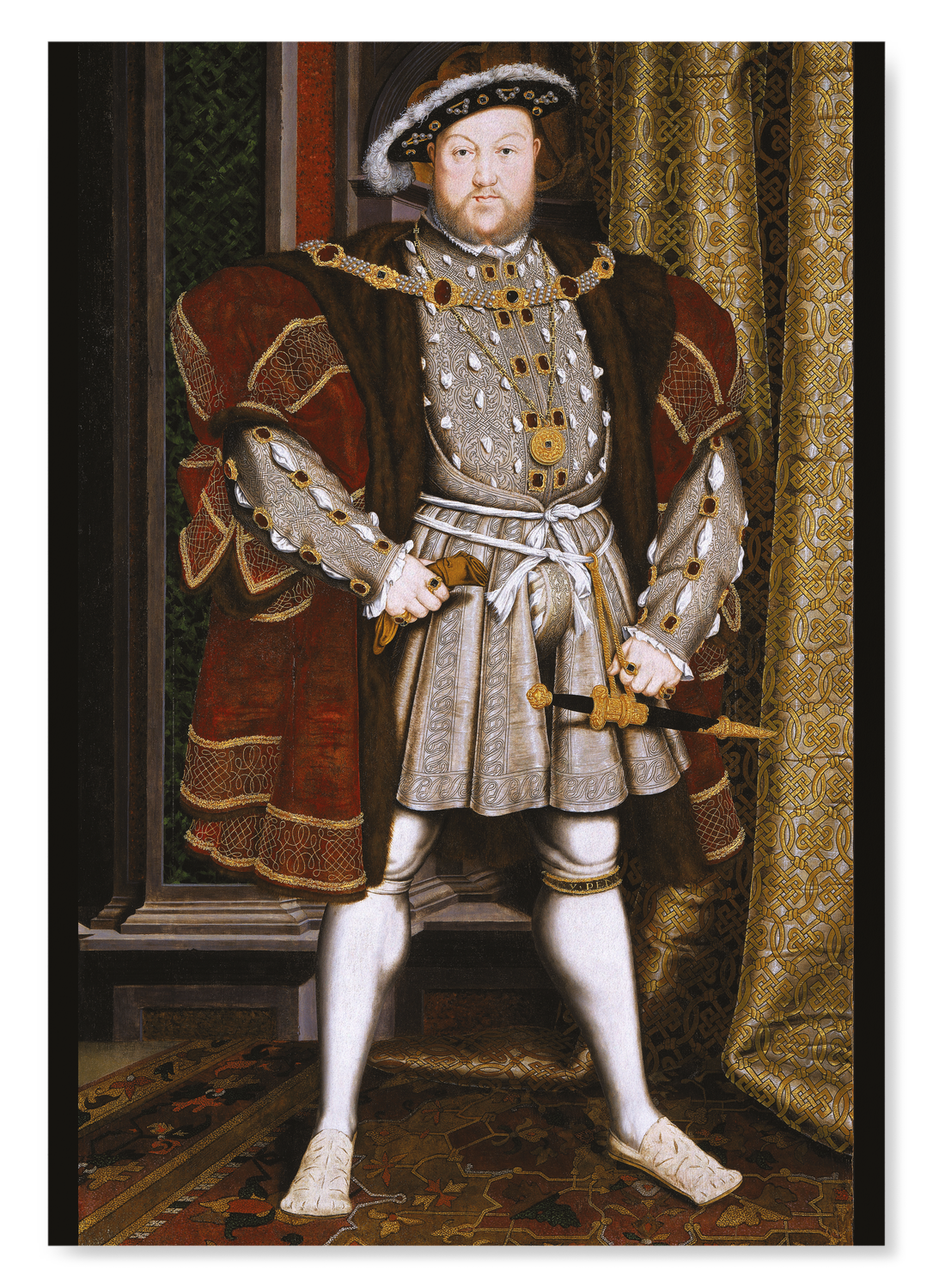 PORTRAIT OF KING HENRY VIII (C.1536): Painting Art Print