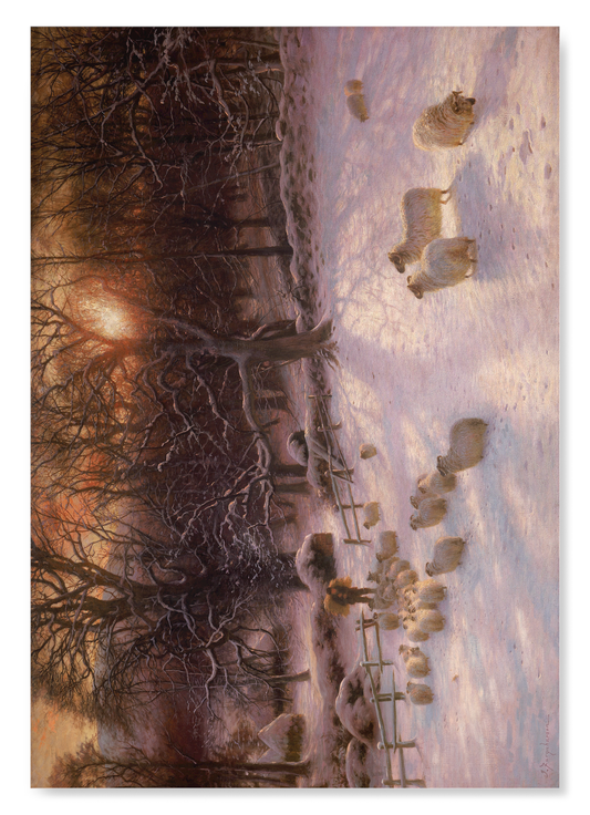 THE SHORTENING WINTER’S DAY IS NEAR CLOSE (1903): Painting Art Print