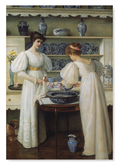 BLUE AND WHITE (1896): Painting Art Print