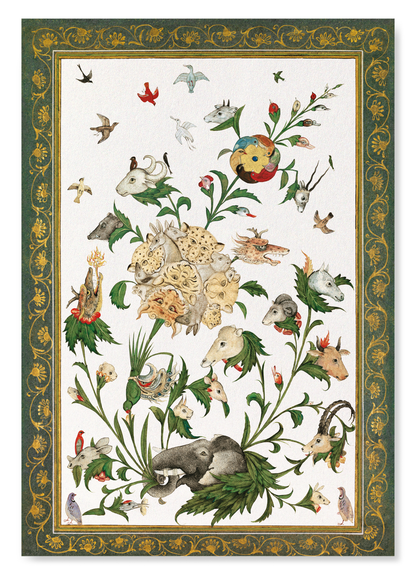 FLORAL FANTASY: ANIMALS & BIRDS (EARLY 17TH C.): Painting Art Print