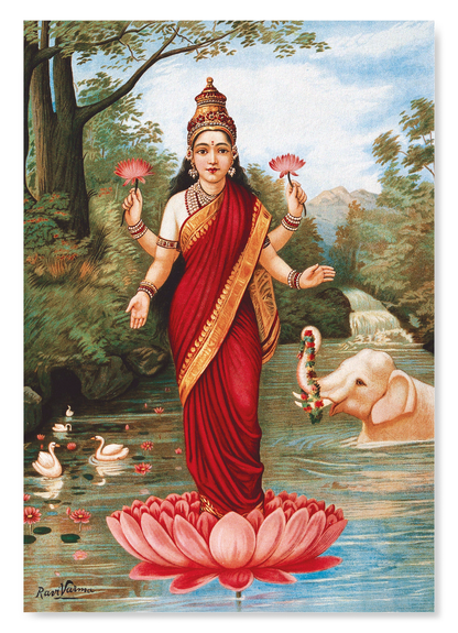 GODDESS LAKSHMI (1894): Painting Art Print
