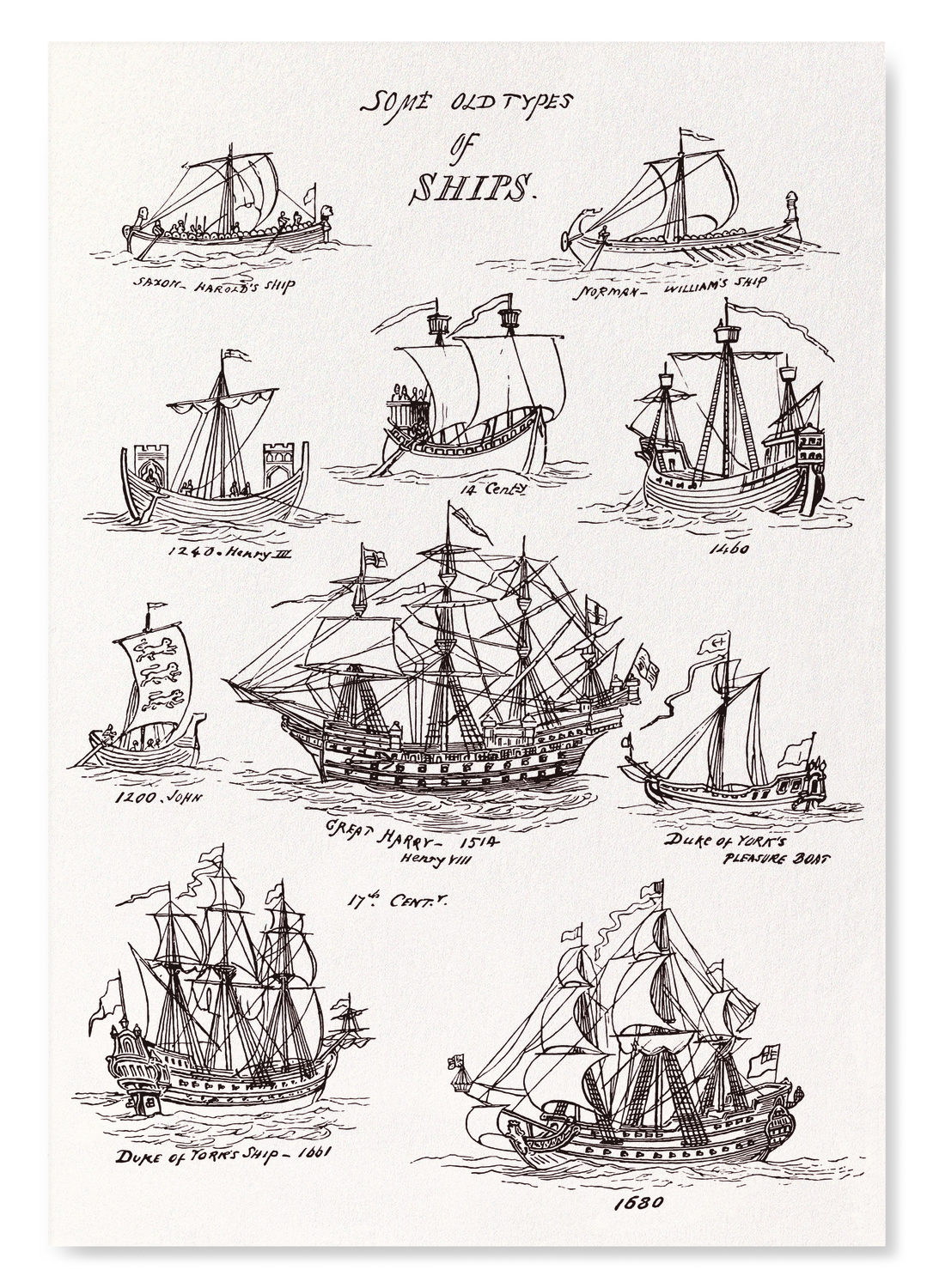 SEA PICTURES DRAWN WITH PEN AND PENCIL (1882): Victorian Art Print