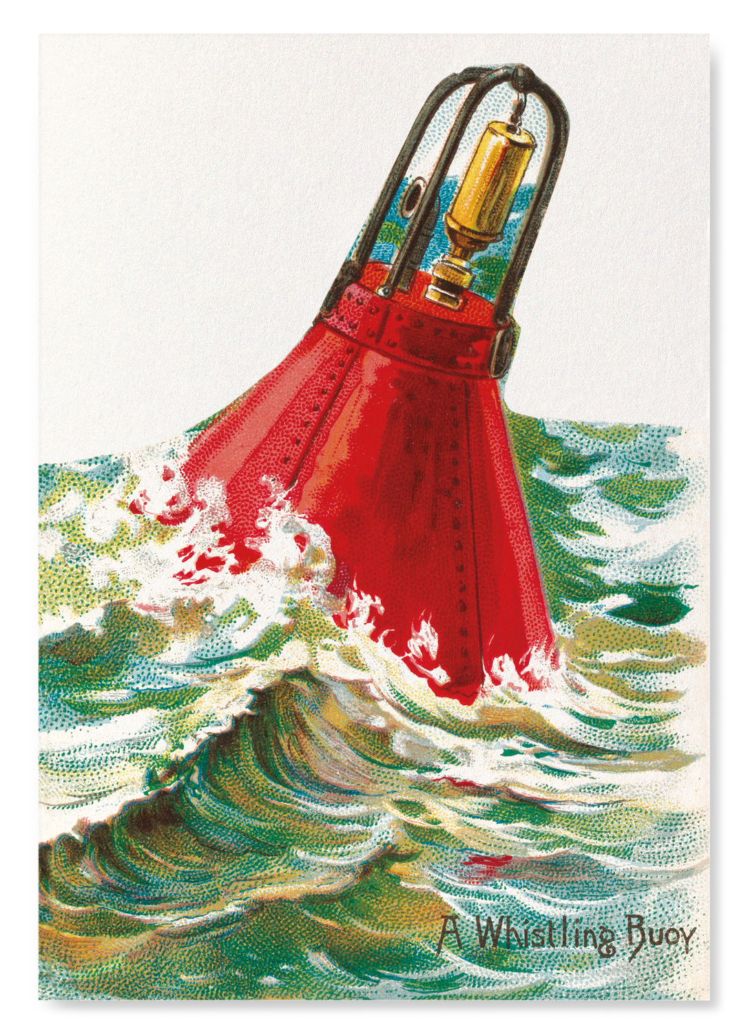 WHISTLING BUOY (1889): Painting Art Print