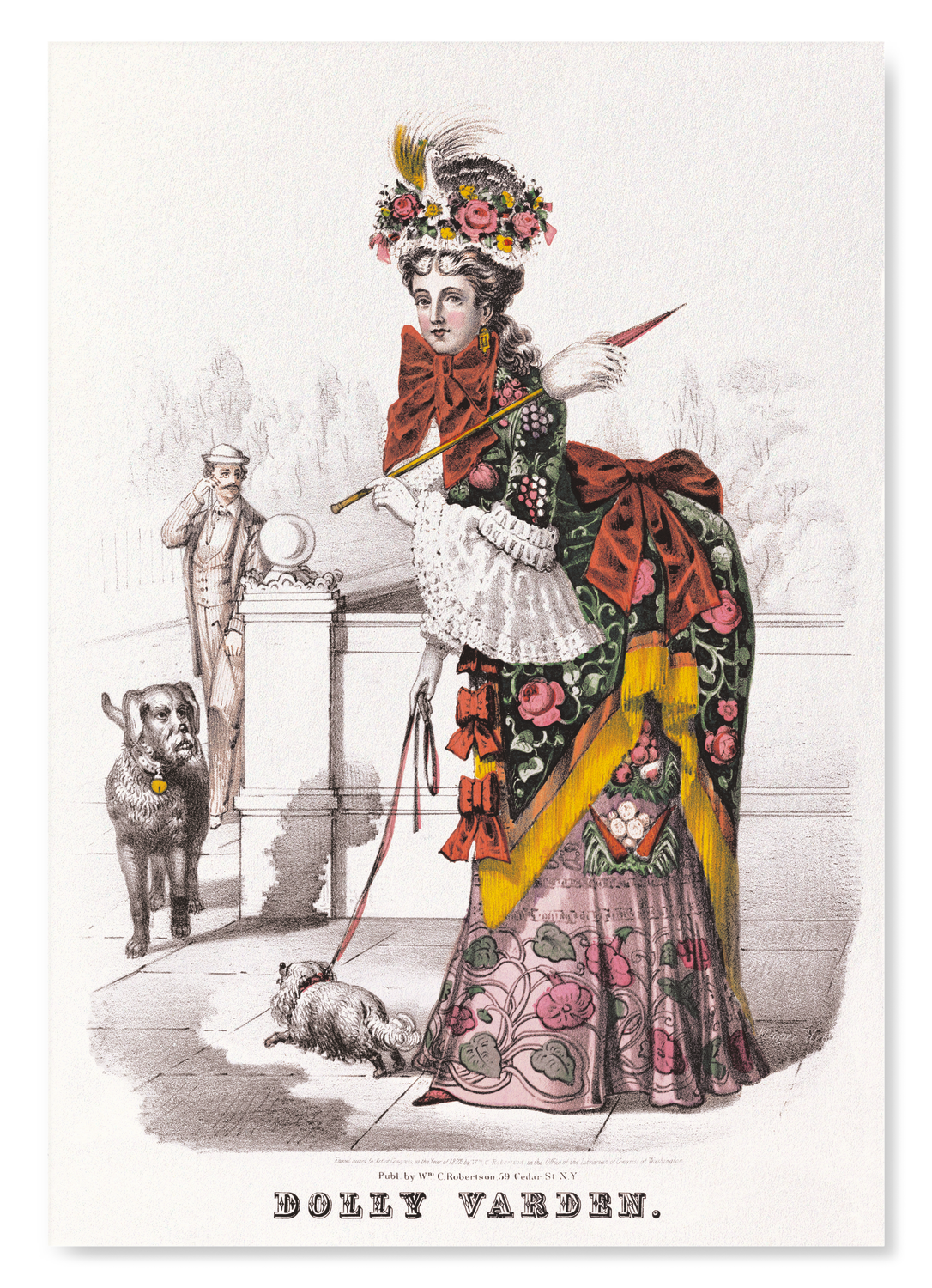 DOLLY VARDEN (C.1872): Victorian Art Print