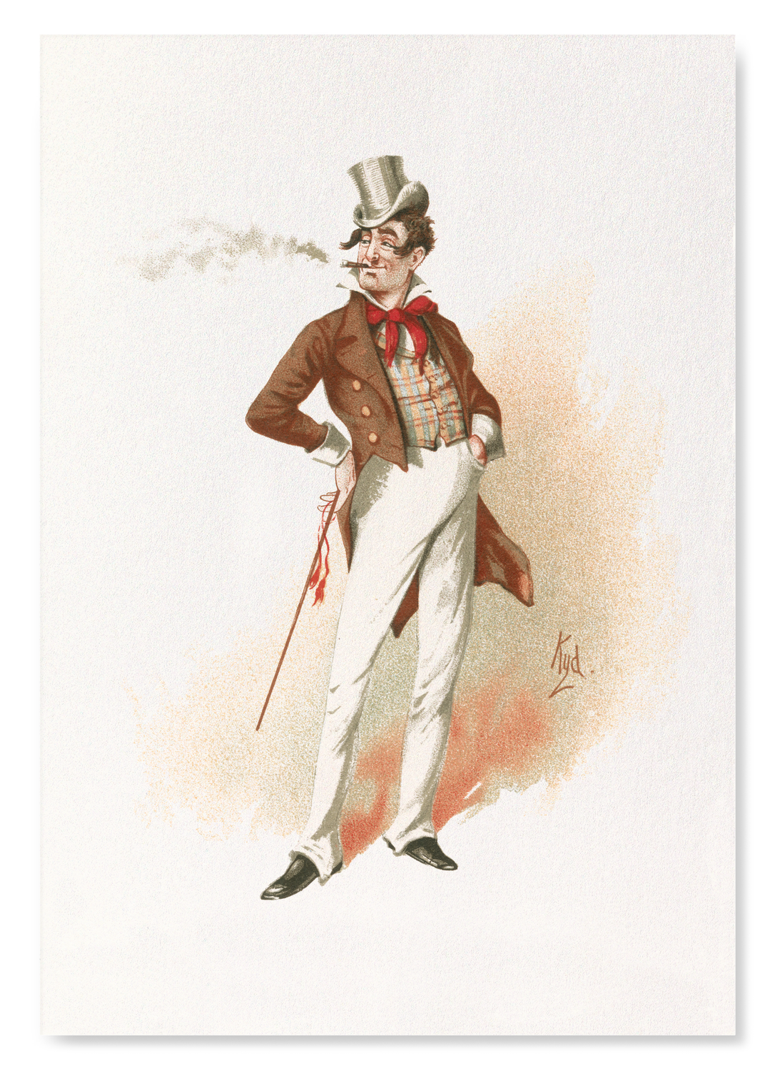 DICK SWIVELLER (1889): Painting Art Print