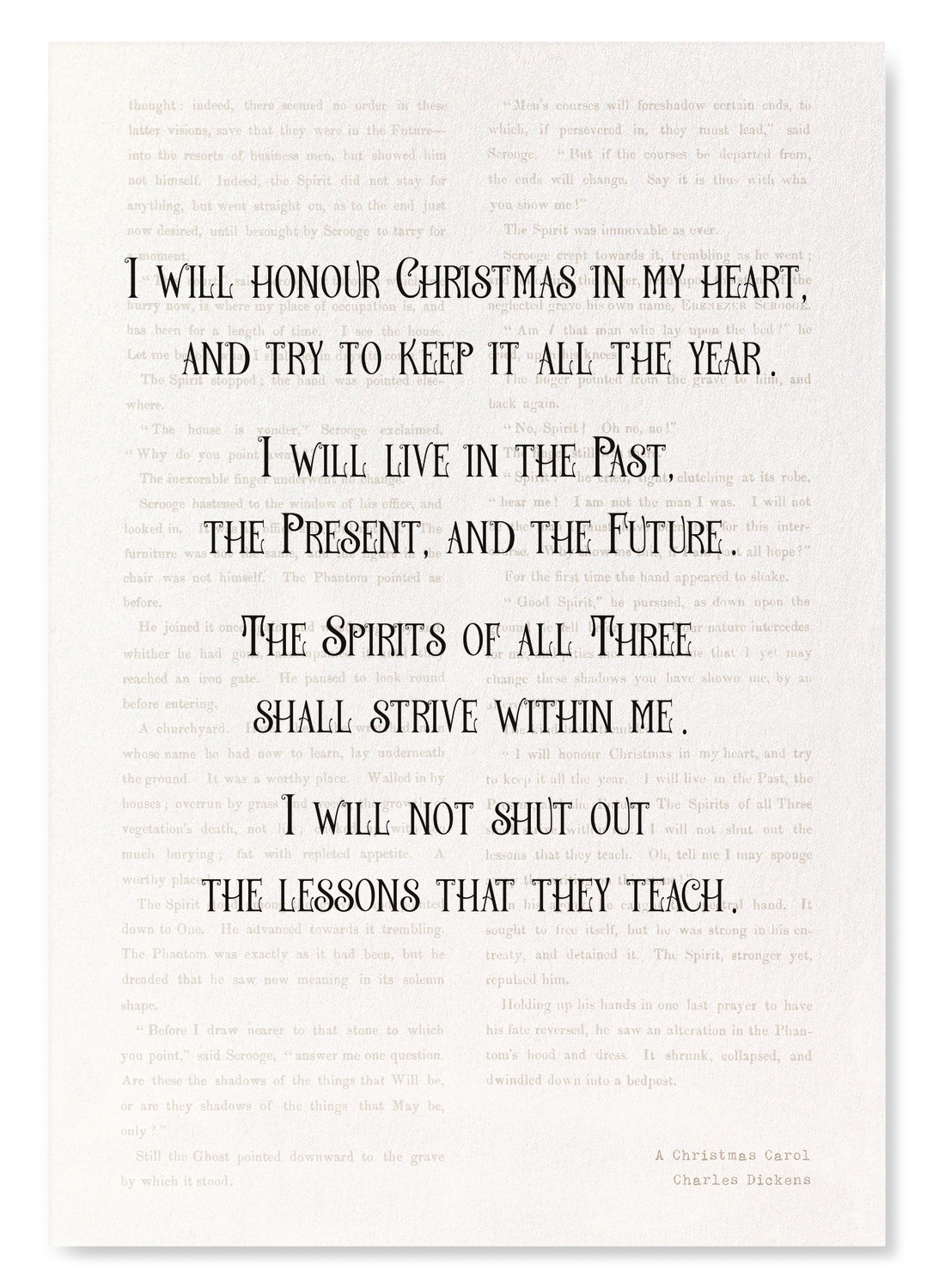 CHRISTMAS IN MY HEART (1843): Victorian Art Print