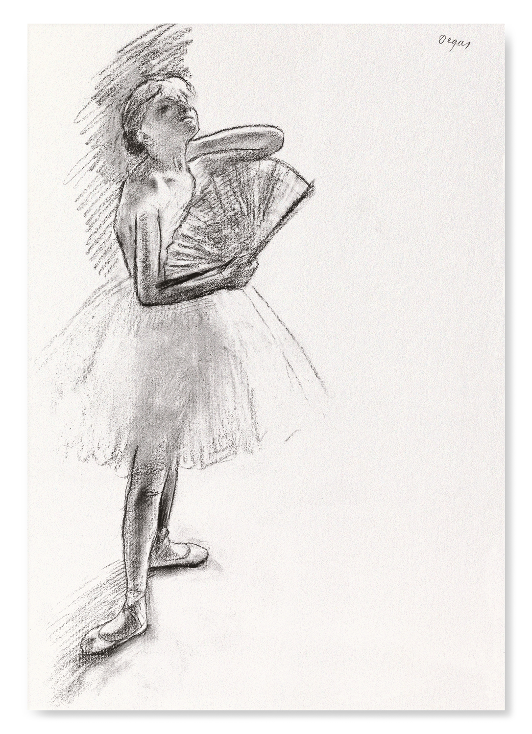 DANCER WITH A FAN (C.1880): Painting Art Print
