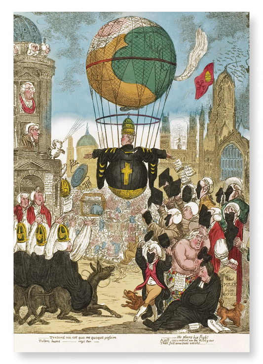 HE STEERS HIS FLIGHT ALOFT (1810): Painting Art Print