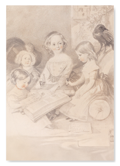 CHILDREN OF CHARLES DICKENS (1841): Painting Art Print