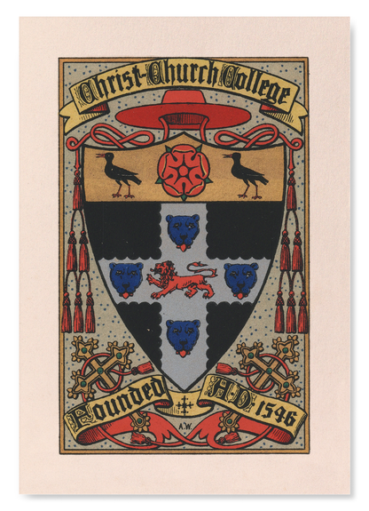 CHRIST CHURCH COLLEGE CREST: Painting Art Print