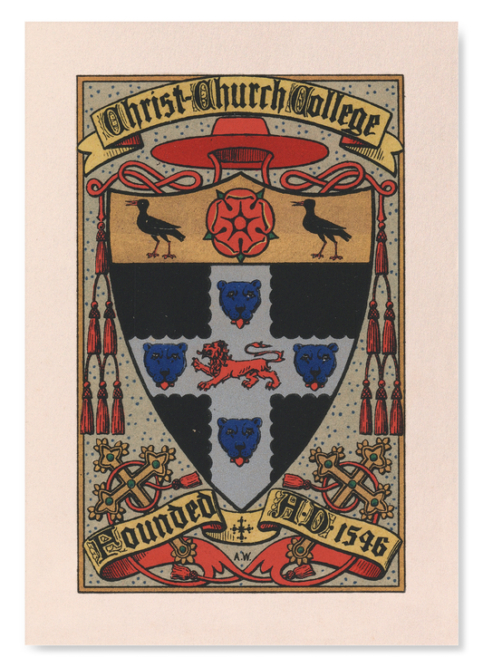 CHRIST CHURCH COLLEGE CREST: Painting Art Print