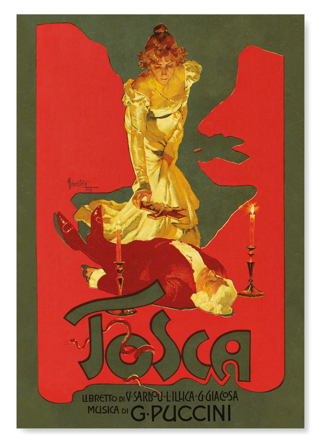 POSTER FOR TOSCA (1899): Poster Art Print