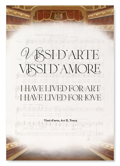 VISSI D'ARTE FROM TOSCA ACT II: Victorian Art Print