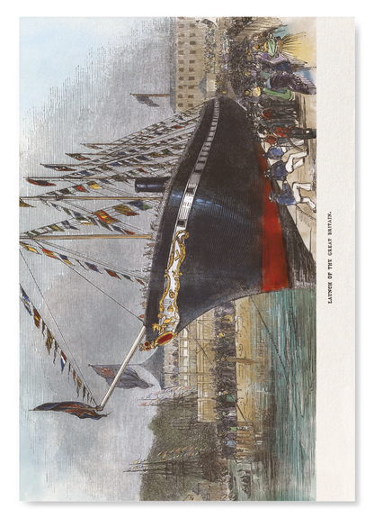 LAUNCH OF SS GREAT BRITAIN (1843): Painting Art Print