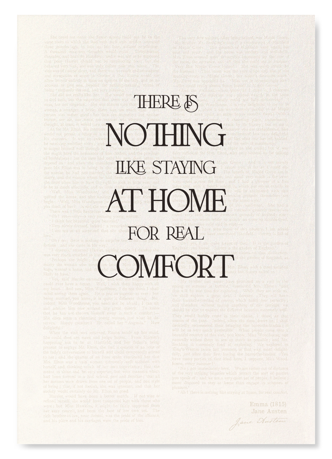 NOTHING LIKE STAYING AT HOME: Painting Art Print