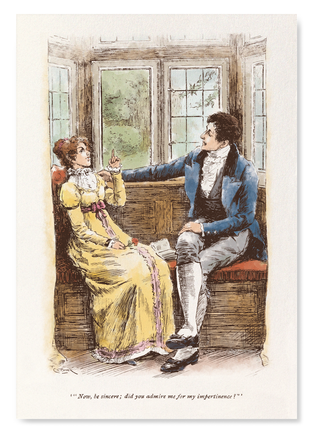 NOW, BE SINCERE (1895): Painting Art Print