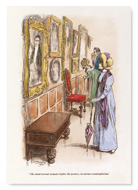 BEFORE THE PICTURE IN CONTEMPLATION (1895): Painting Art Print
