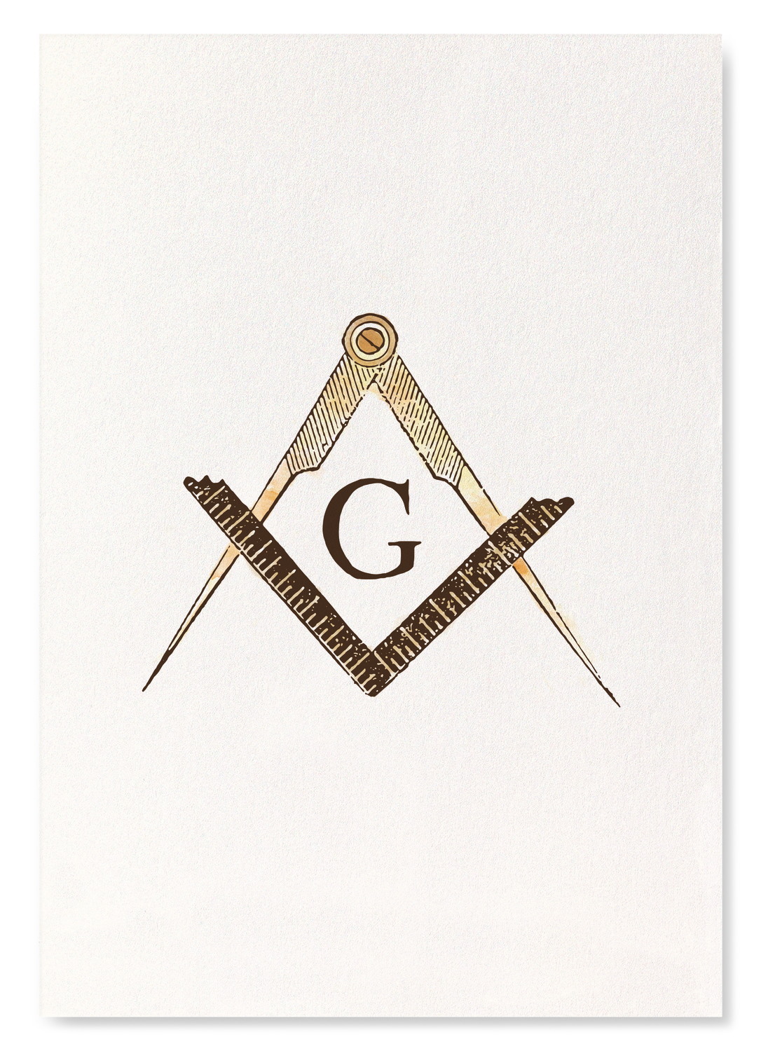 COMPASS AND SQUARE: Victorian Art Print