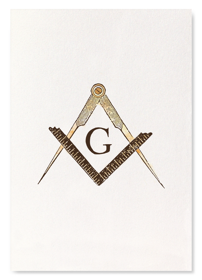 COMPASS AND SQUARE: Victorian Art Print