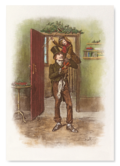 TINY TIM & BOB CRATCHIT: Painting Art Print
