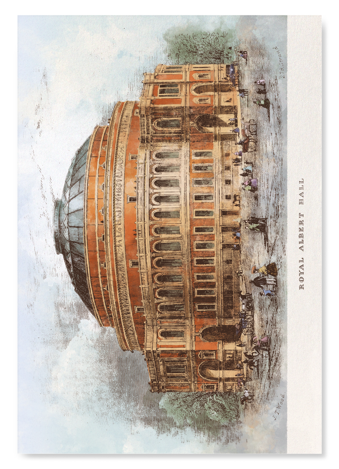 THE ROYAL ALBERT HALL (1872): Painting Art Print