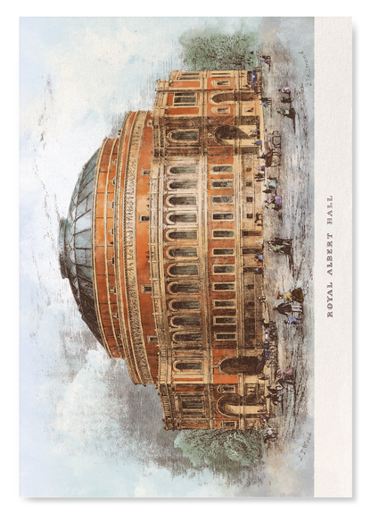 THE ROYAL ALBERT HALL (1872): Painting Art Print