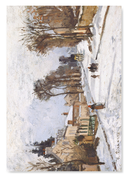 THE CORNER OF THE ROUTE DE VERSAILLES (1869): Painting Art Print