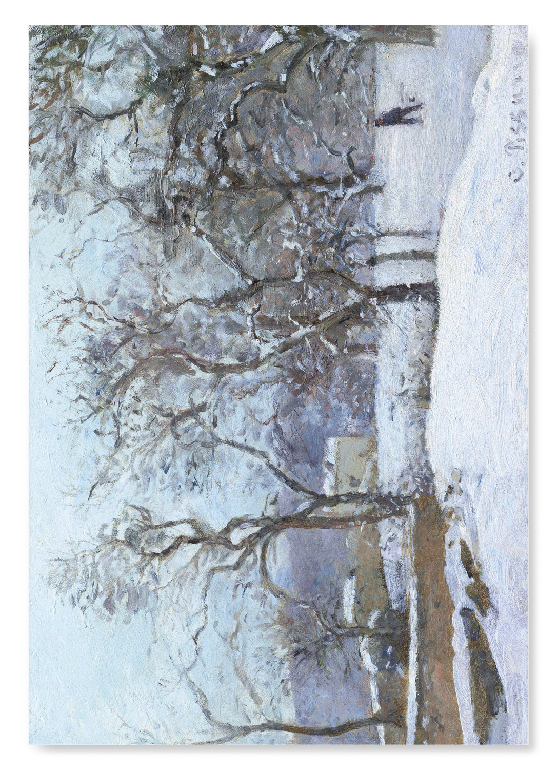 SNOW AT LOUVECIENNES (C.1870): Painting Art Print