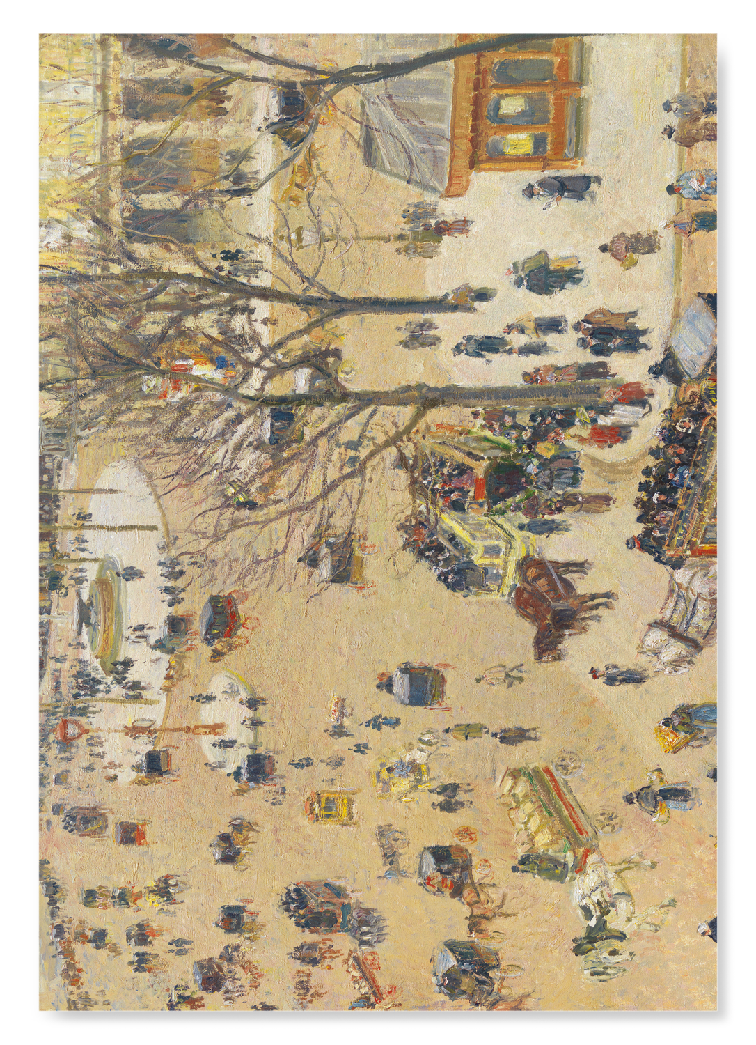 LA PLACE DU THÉÂTRE FRANÇAIS (1898): Painting Art Print