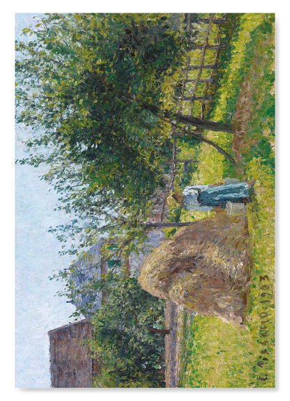 APPLE TREES IN ERAGNY, SUNNY MORNING (1903): Painting Art Print
